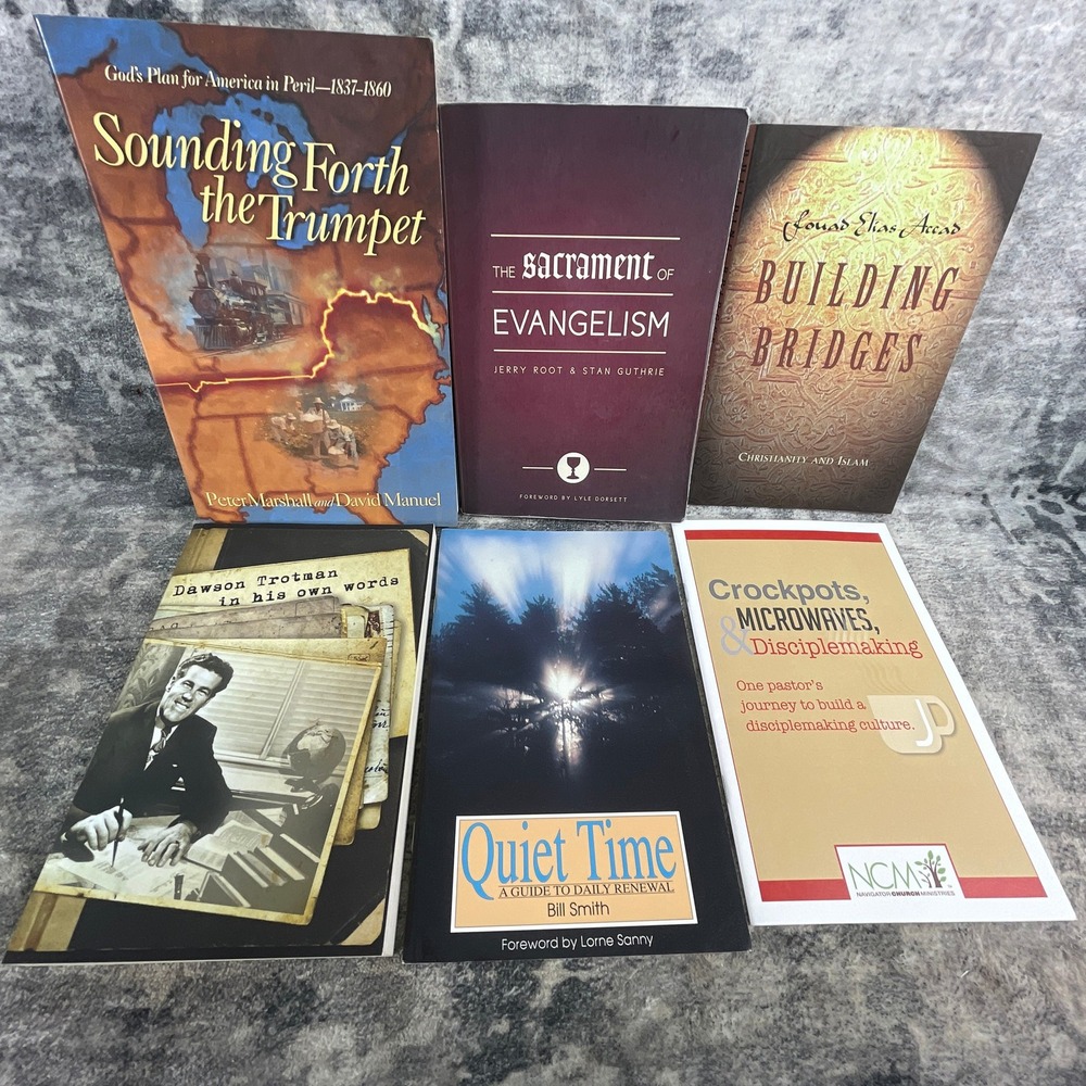 Christian Book Lot‎ 6 pk Sounding Forth Trumpet Building Bridges Evangelism